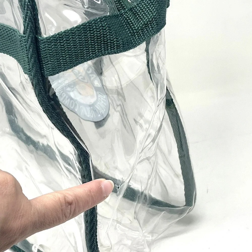 NFL Green Bay Packers Clear Zipper Messenger‎ Bag Stadium Approved
